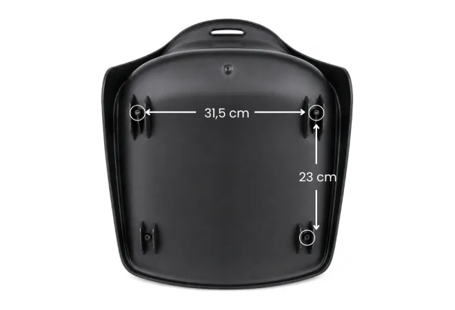 Position de point de fixation pour la coque de chaise