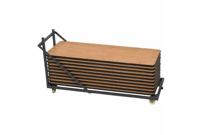 Chariot pour tables pliantes en bois Chariot pour tables pliantes en bois