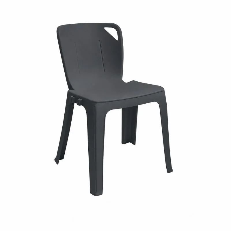 Lot chaise empilable monobloc Elena - Chariot de transport pour chaise