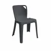 Lot chaise empilable monobloc Elena - Chariot de transport pour chaise