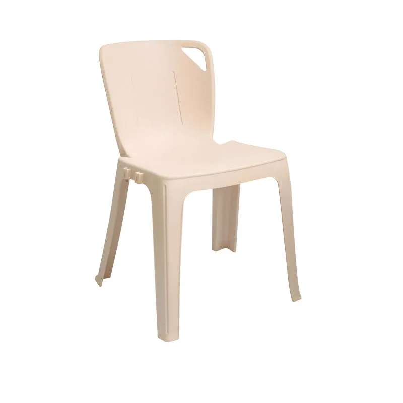 Lot chaise empilable monobloc Elena - Chariot de transport pour chaise
