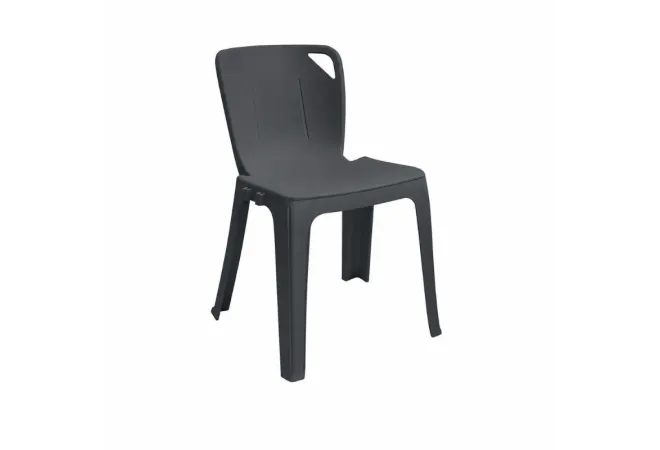 Chaise monobloc grise Elena Chaise monobloc grise Elena