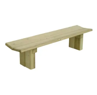 Banquette publique en bois pojur extérieur