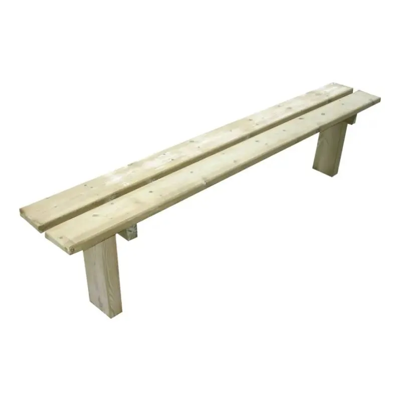 Banquette publique en bois pour collectivités
