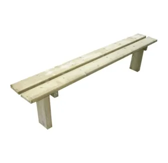 Banquette publique en bois pour collectivités