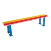 Banquette maternelle en acier et lames PEHD coloré Banquette maternelle en acier et lames PEHD coloré