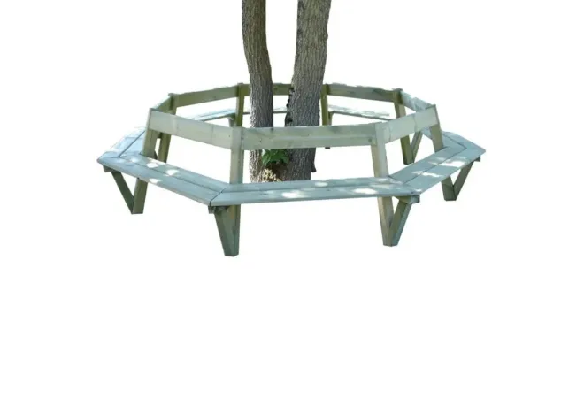 Banc tour d'abre en bois traité classe 4