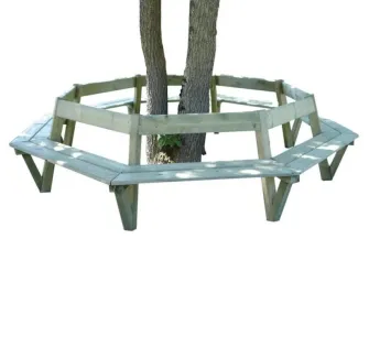 Banc tour d'abre en bois traité classe 4