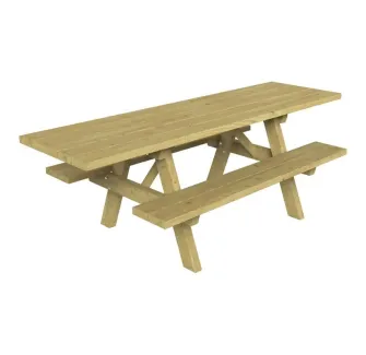 Table en bois pique-nique pour collectivités