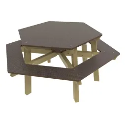 Table de pique nique enfant plastique recyclé et bois