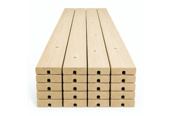 Latte de bois de pin pour conception de banc extérieur Latte de bois de pin pour conception de banc extérieur