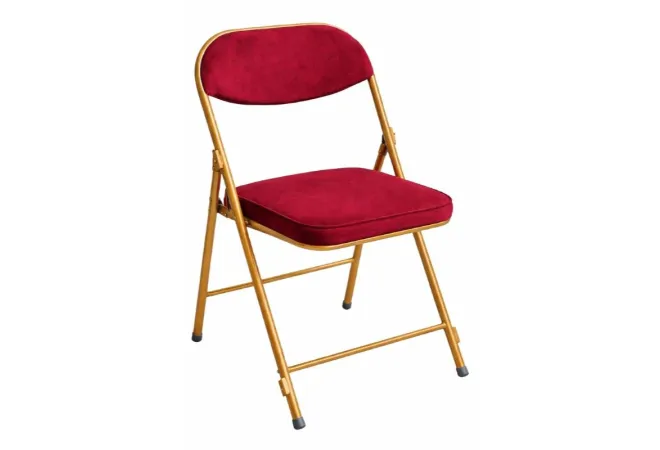 Chaise de réception pliante en velours Chaise de réception pliante en velours