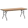 Table pliante en bois rectangulaire Table pliante en bois rectangulaire