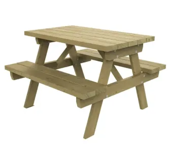 Table de pique-nique en bois pour enfants