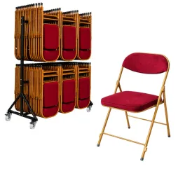lot chaise pliante et chariot