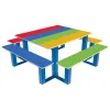 Table de pique nique acier et PEHD coloré pour enfants Table de pique nique acier et PEHD coloré pour enfants