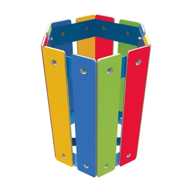 Poubelle pour école en PEHD coloré