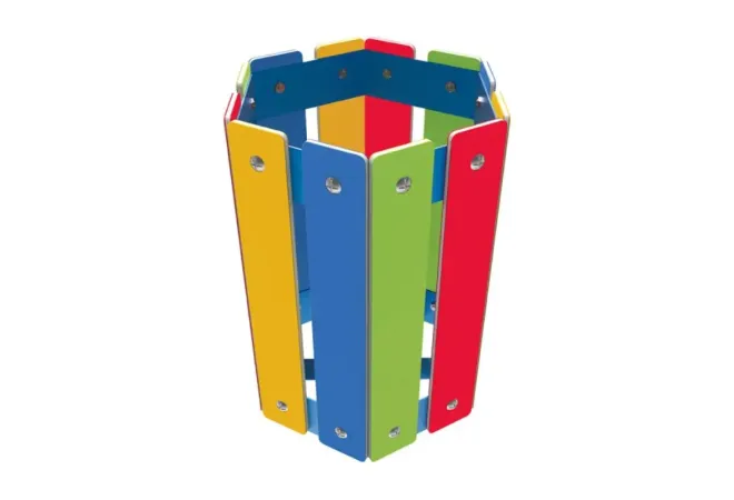 Poubelle pour école en PEHD coloré