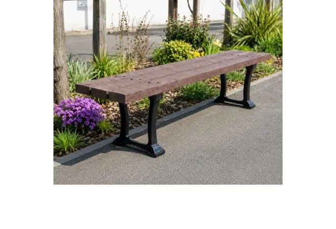 Banquette de ville en recyclé