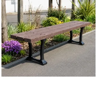 Banquette de ville en recyclé