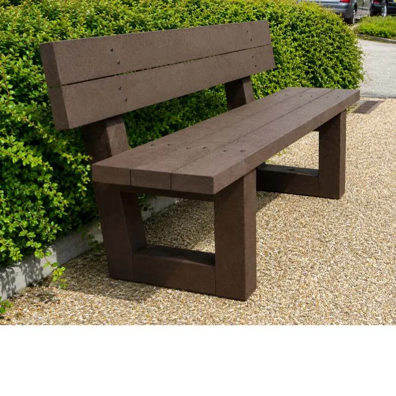 Banc de ville en plastique recyclé Banc de ville en plastique recyclé