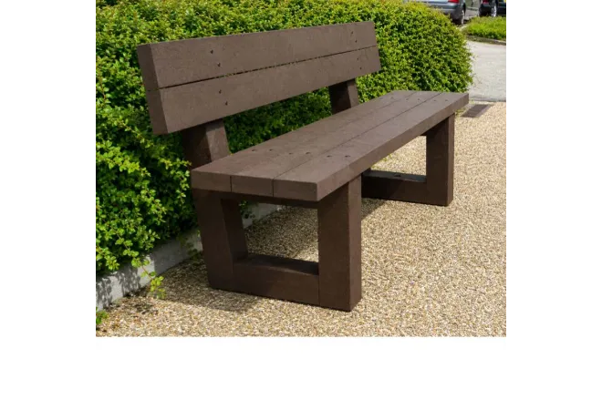 Banc de ville en plastique recyclé Banc de ville en plastique recyclé