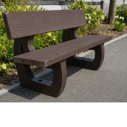 Banc urbain en plastique recyclé Banc urbain en plastique recyclé