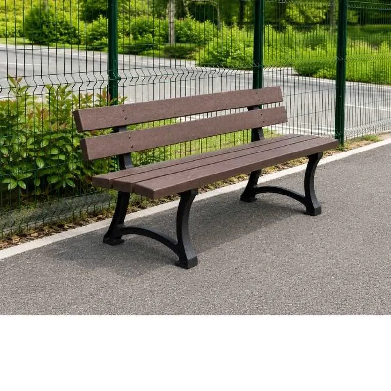 Banc public en plastique recyclé Banc public en plastique recyclé