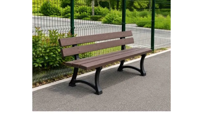 Banc public en plastique recyclé Banc public en plastique recyclé