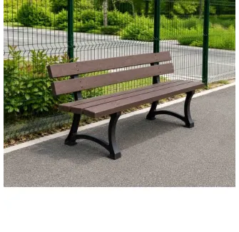 Banc public en plastique recyclé