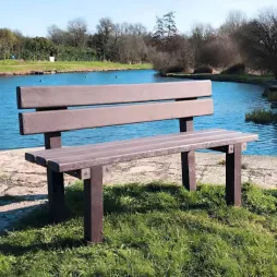 Banc de ville en plastique recyclé Banc de ville en plastique recyclé