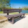 Banc public en plastique recyclé Banc public en plastique recyclé