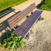 Banc public en plastique recyclé Banc public en plastique recyclé