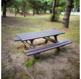 Table picnic en plastique recyclé