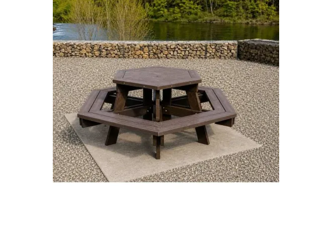 Table de pique nique en plastique recyclé Table de pique nique en plastique recyclé