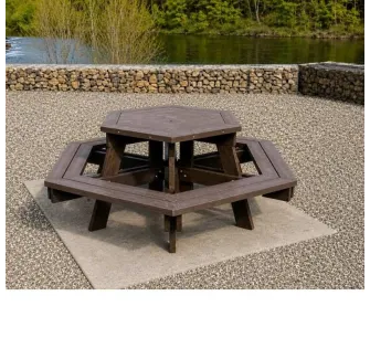 Table de pique nique en plastique recyclé