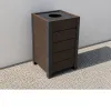Poubelle de ville en plastique recyclé