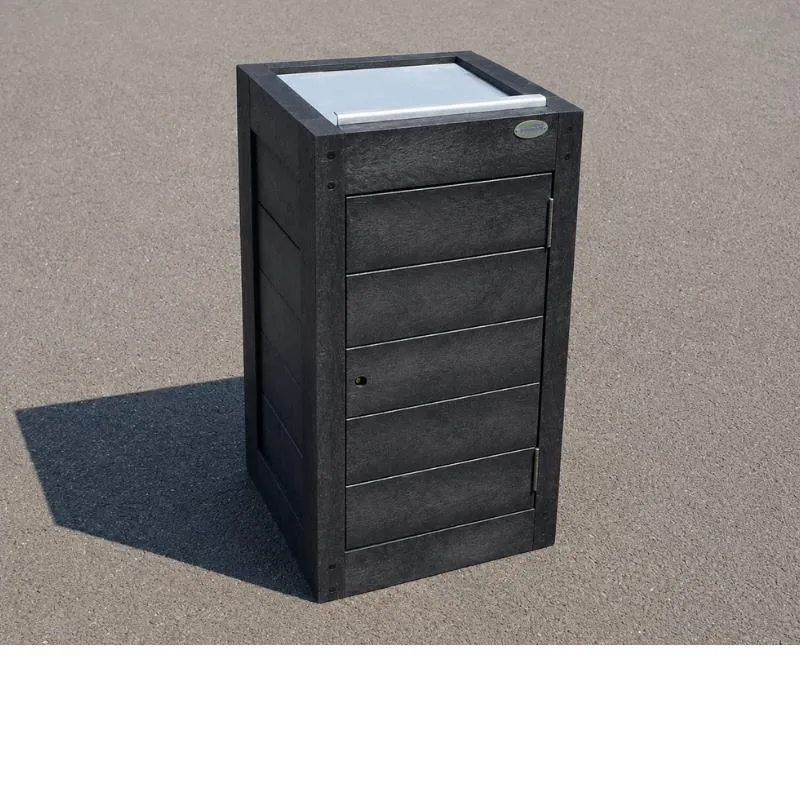 Corbeille publique en plastique recyclé Corbeille publique en plastique recyclé