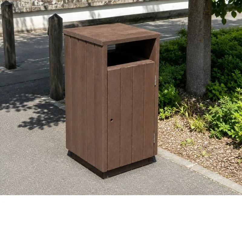 Corbeille publique en plastique recyclé Corbeille publique en plastique recyclé