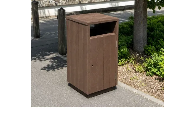 Corbeille publique en plastique recyclé Corbeille publique en plastique recyclé