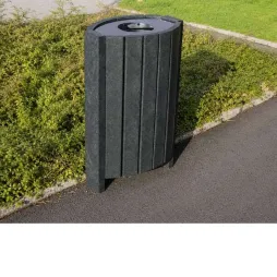 Corbeille extérieure ovale en recyclé