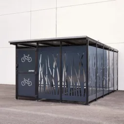 Abri vélo sécurisé en acier anthracite Abri vélo sécurisé en acier anthracite