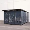 Abri vélo sécurisé en acier anthracite Abri vélo sécurisé en acier anthracite