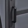 Porte sécurisée de l'abri vélos métallique Porte sécurisée de l'abri vélos métallique