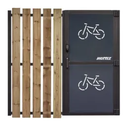 Porte sécurisée par digicode de l'abru cycles Porte sécurisée par digicode de l'abru cycles