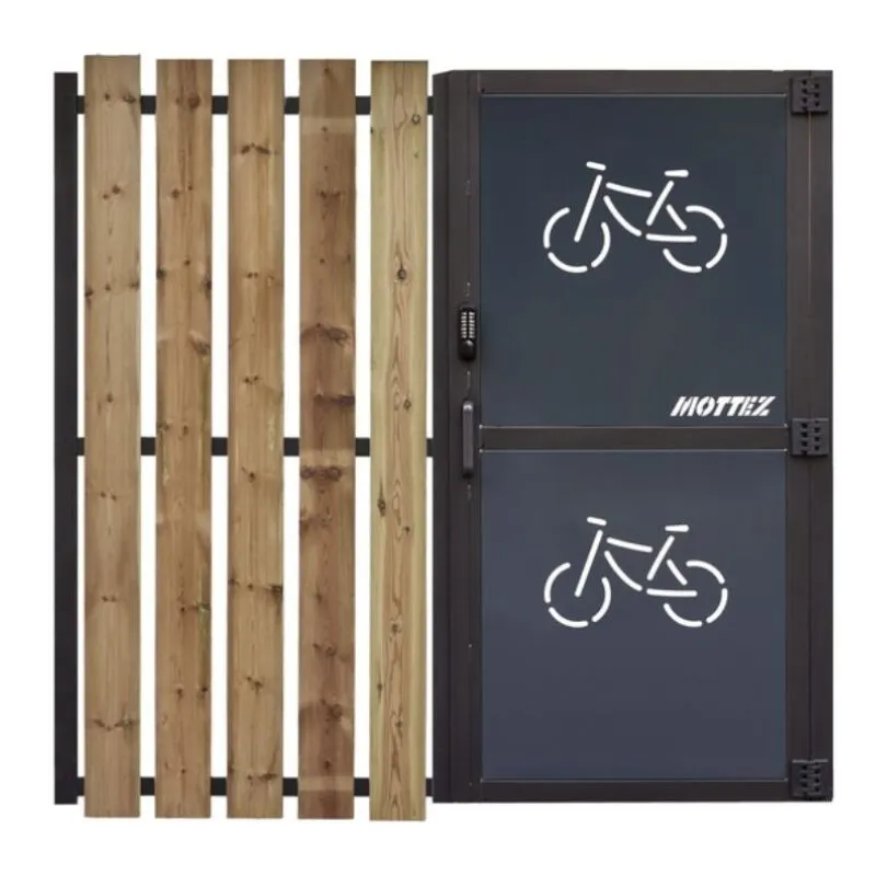 Porte sécurisée par digicode de l'abru cycles Porte sécurisée par digicode de l'abru cycles
