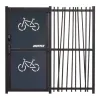Porte sécurisé par digicode de l'abri deux roues Porte sécurisé par digicode de l'abri deux roues