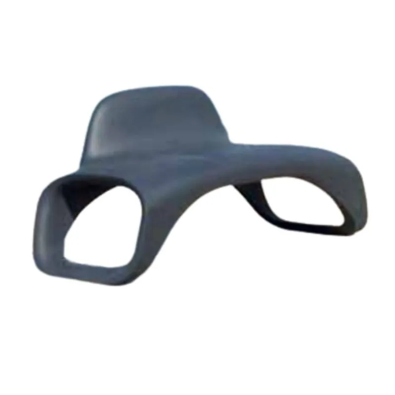 Banc urbain design en polyéthylène gris foncé Banc urbain design en polyéthylène gris foncé