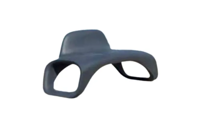 Banc urbain design en polyéthylène gris foncé Banc urbain design en polyéthylène gris foncé