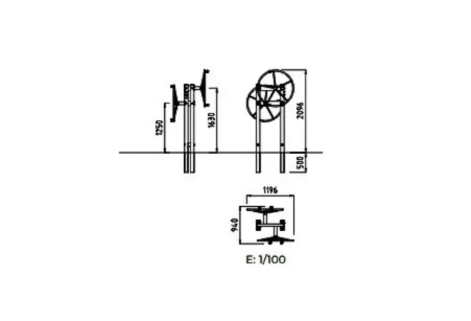 Dimensions du module pour parcours sportif Dimensions du module pour parcours sportif